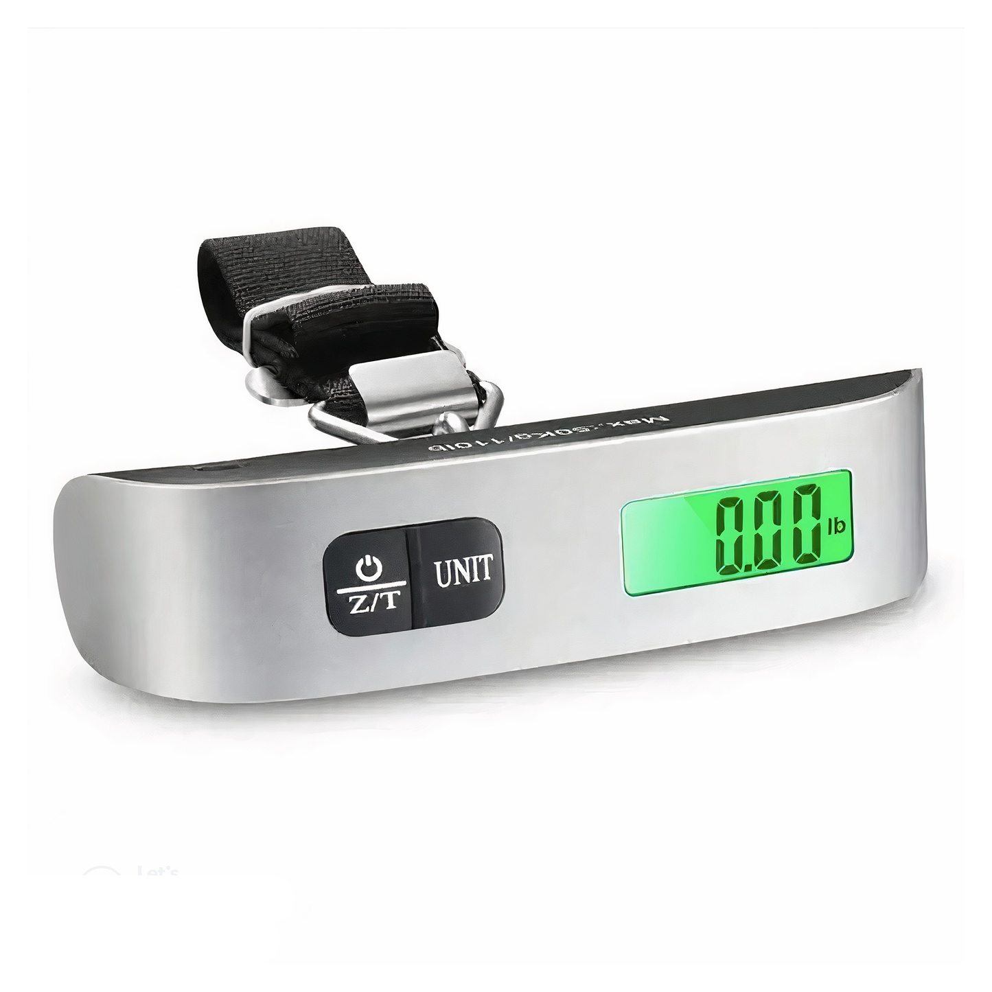 SimiAqua Luggage Scale Travel Digital, Portable Digital Suitcase Scale for Travel, Accurate and Easy Weighing, Essential Travel Accessory with LCD Display, 110 Pounds, Battery Included