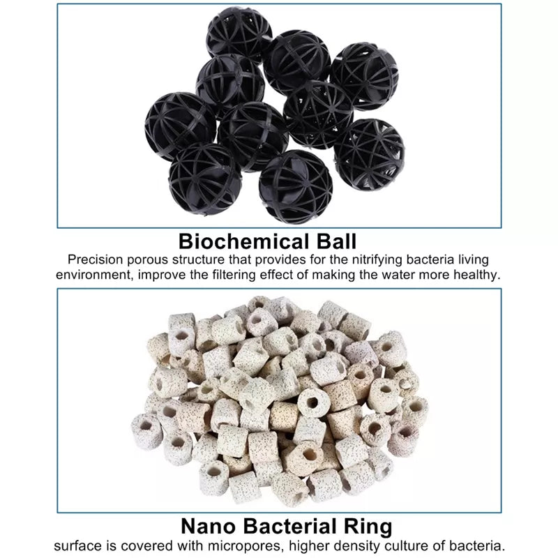 Mixed Aquarium Filter Media, Bio Ceramic Rings, w/ Activated Carbon – HIRO  Aquatics